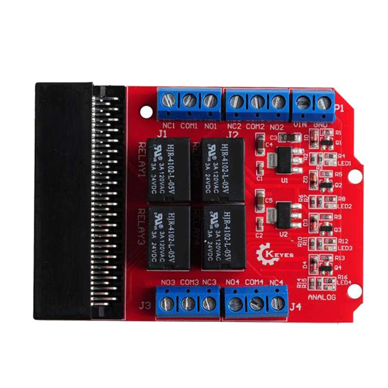 Kids Education Channel - โมดูลรีเลย์ 4 ช่อง TCE Microbit Shield