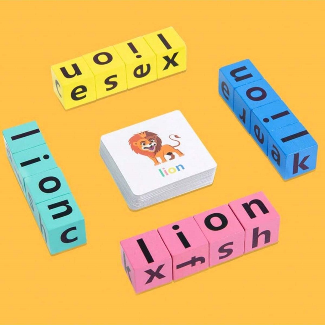 Kids Education App - เกมกระดานสะกดคำตัวอักษรสำหรับเด็ก, บล็อกตัวอักษร 16 ตัว + การ์ดคำศัพท์