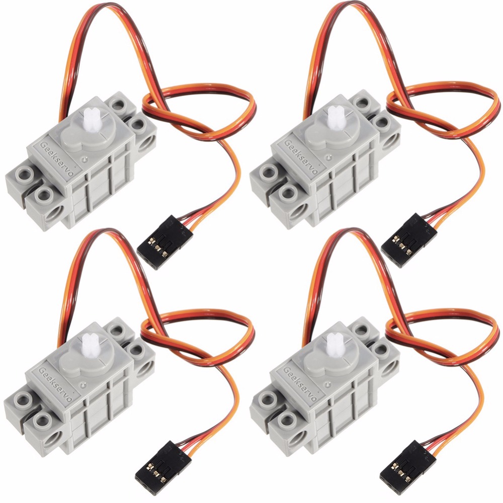 Kids Education Degree - 4Pcs 270องศาโปรแกรมสีเทา Geek Servo Geekservo สำหรับ