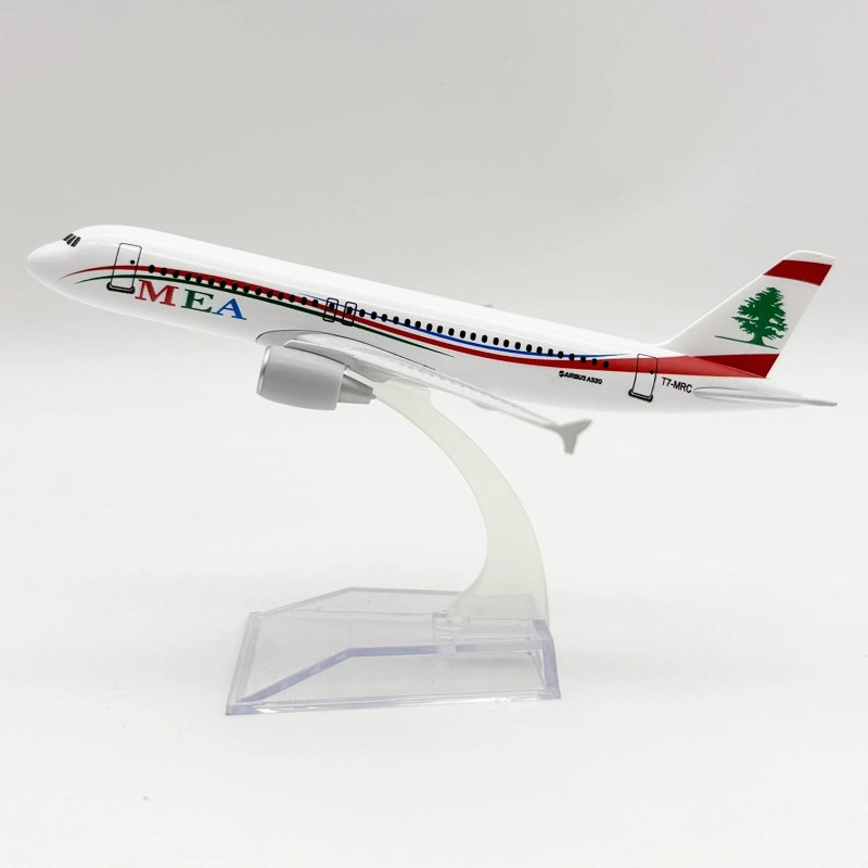 Kids Educational Resources - เครื่องบินของเล่นจำลอง 16 ซม. A320 MEA Airways