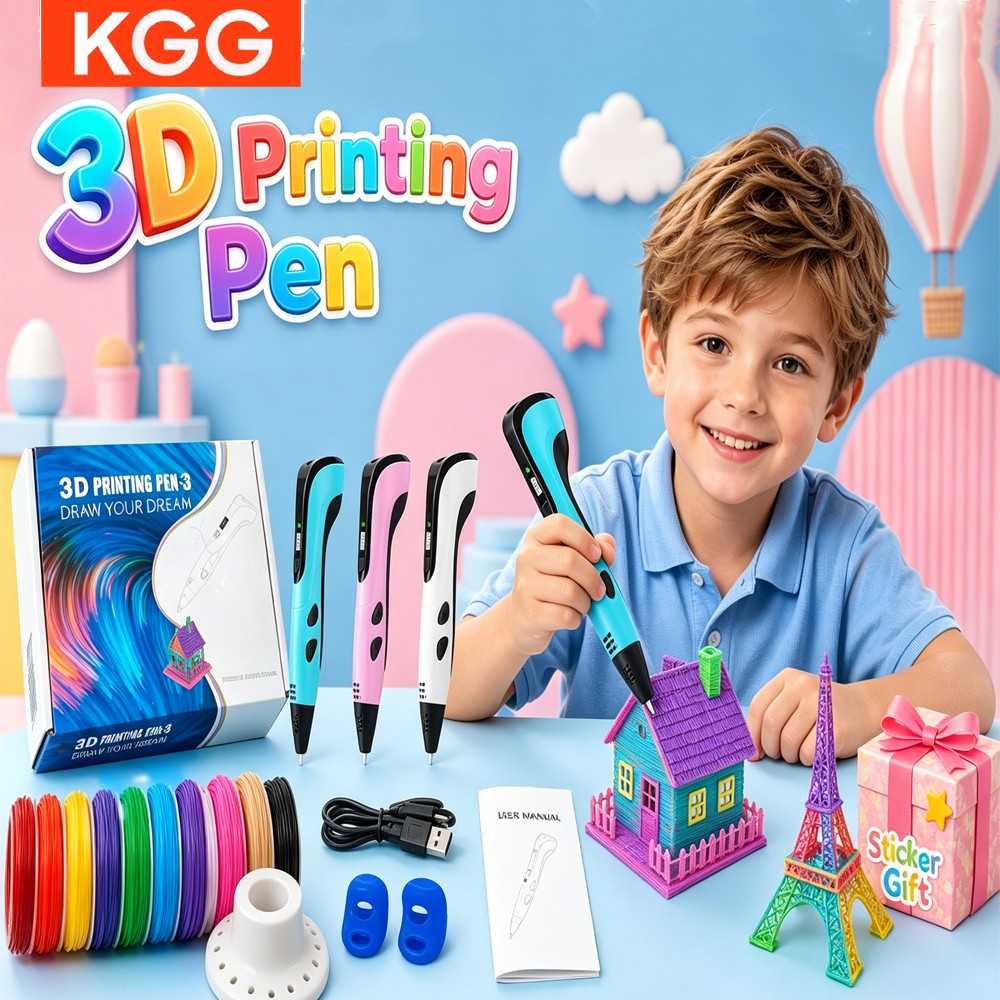 Kids Education Degree - ปากกาพิมพ์ 3 มิติสำหรับเด็ก พร้อมเส้นพลาสติก PLA 40