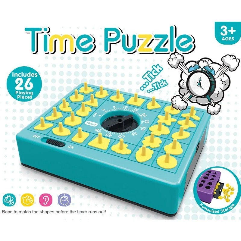 Kids Education Table - ของเล่นโต๊ะปริศนาจับคู่สำหรับเด็ก ชุดของเล่นถาดป๊อปอัพพร้อมตัวจับเวลา เกมเสริมพัฒนาการสำหรับเด็ก เกมปาร์ตี้สำหรับครอบครัว