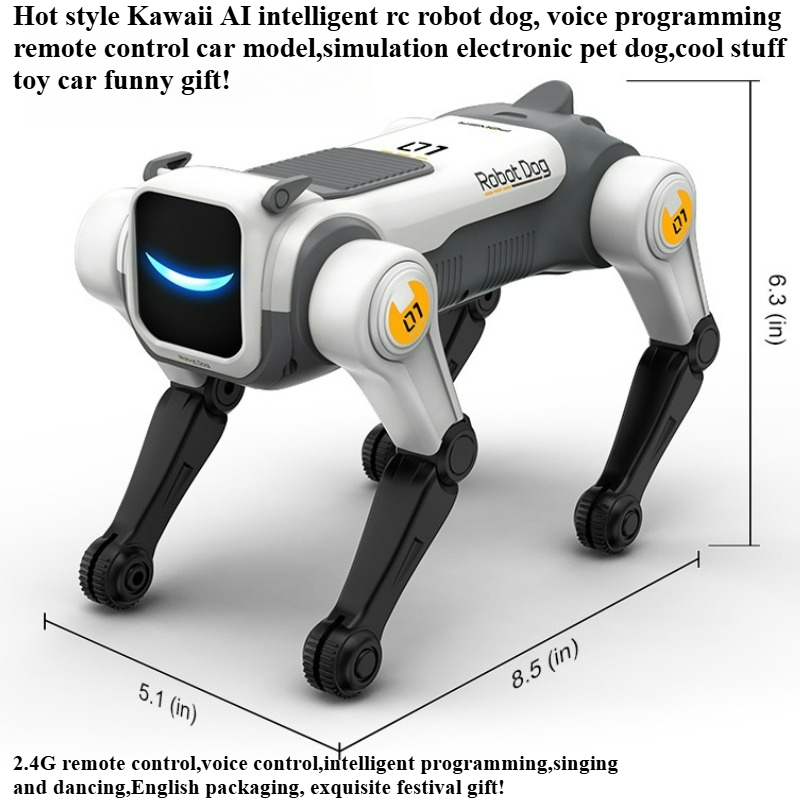 Kid Education - ของเล่นสุดเท่ รถของเล่น ของขวัญสุดฮา-สุนัขหุ่นยนต์ AI อัจฉริยะสุดน่ารัก ควบคุมด้วยรีโมท