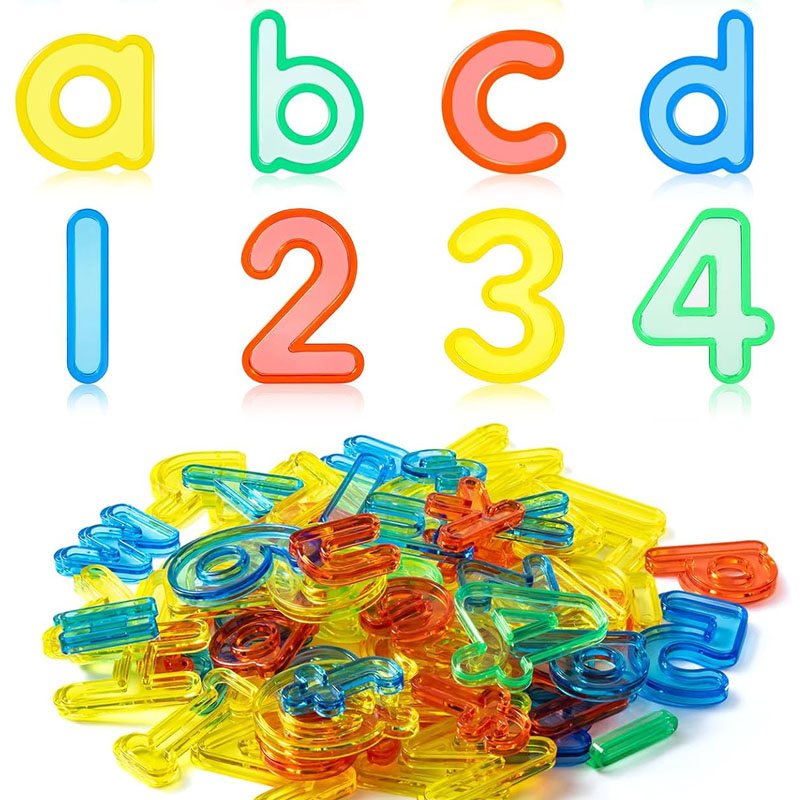 ตัวอักษรและตัวเลขโปร่งใส ตัวพิ - Kids Education Table บทวิจารณ์และราคา