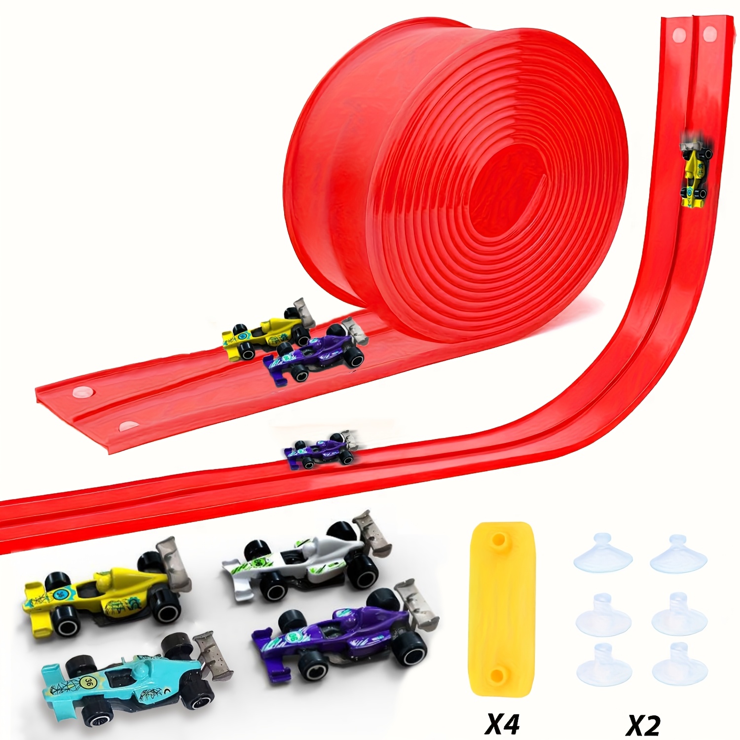 ของเล่นรางแข่งรถแบบโค้งงอได้ 4 - Kids Educational Resources บทวิจารณ์และราคา