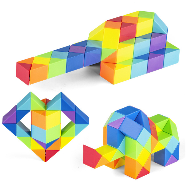 Rainbow พับ Magic SNAKE Cube T - Kids Education Related บทวิจารณ์และราคา