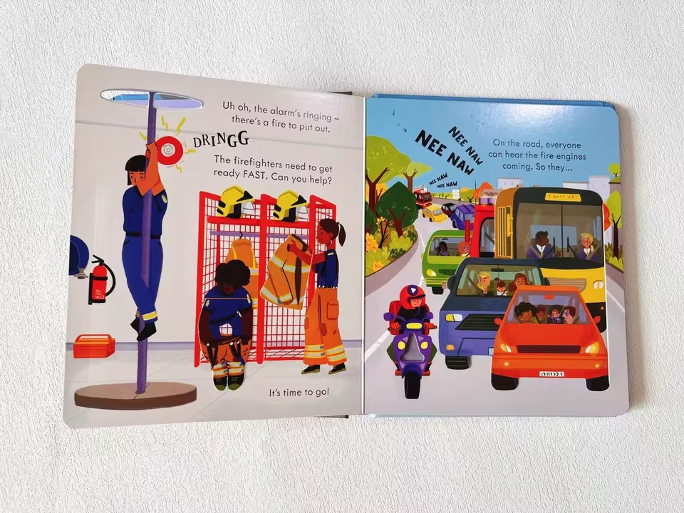 Usborne Peep Inside How A Fire - Kid Education บทวิจารณ์และราคา