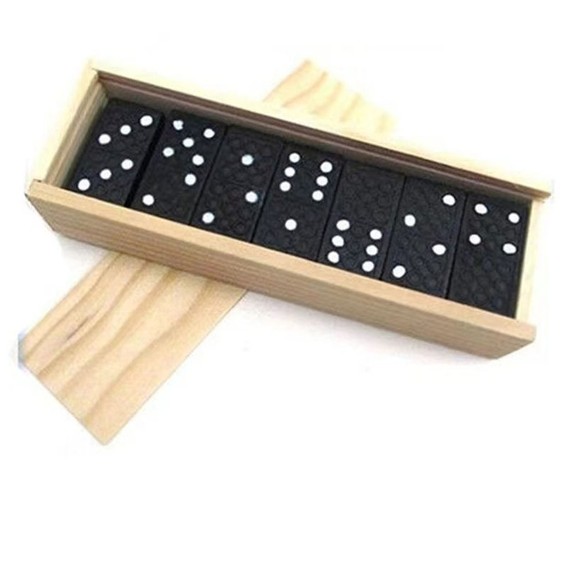 28 ชิ้น/เซ็ตเกมกระดานโดมิโนไม้ - Kids Education Table บทวิจารณ์และราคา