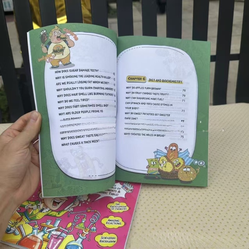 หนังสือการ์ตูนวิทยาศาสตร์เคมีส - Kids Education Table บทวิจารณ์และราคา