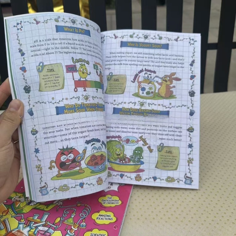 หนังสือการ์ตูนวิทยาศาสตร์เคมีส - Kids Education Table บทวิจารณ์และราคา