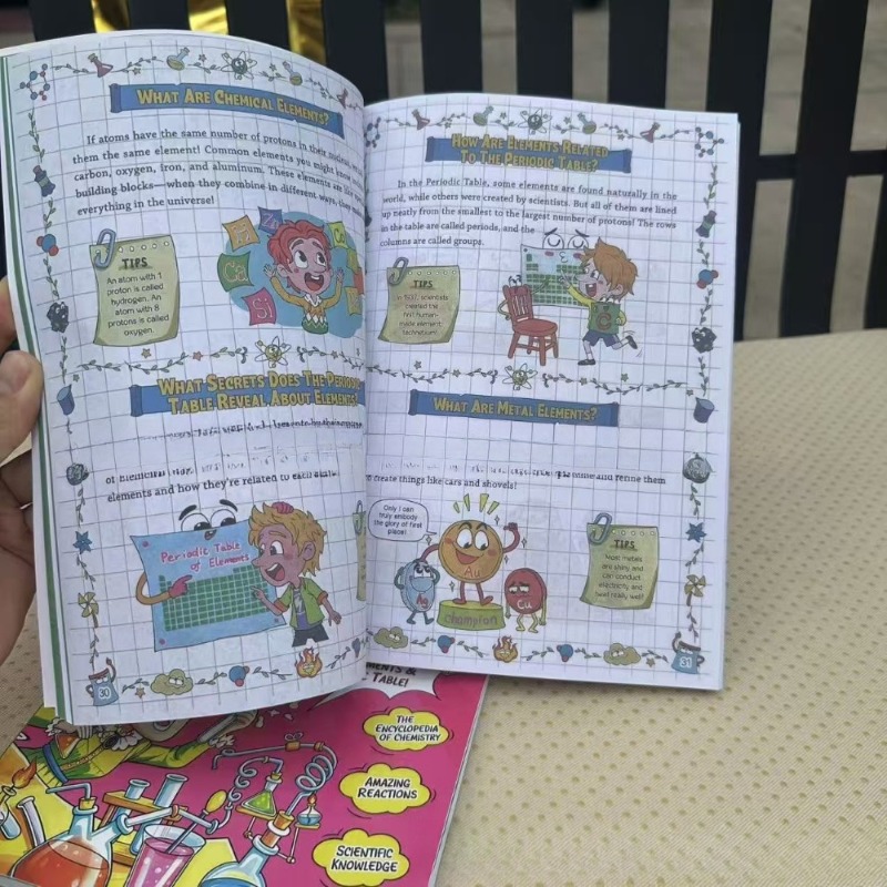 หนังสือการ์ตูนวิทยาศาสตร์เคมีส - Kids Education Table บทวิจารณ์และราคา