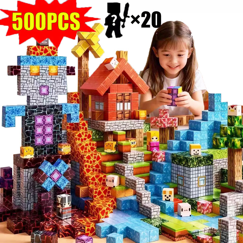 Mine World บล็อกแม่เหล็กสำหรับ - Kids Education World บทวิจารณ์และราคา