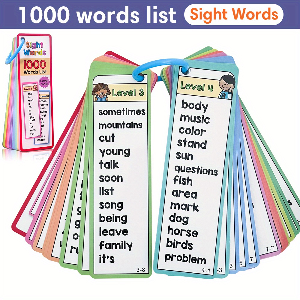 1000 Sight Words แฟลชการ์ดสําห - Kids Education Activities บทวิจารณ์และราคา