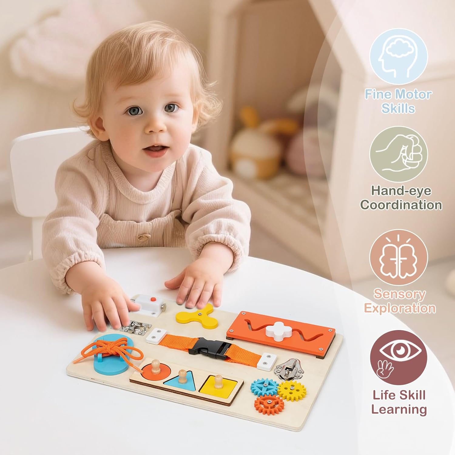 กระดานมอนเตสซอรี่สำหรับเด็กเล็ - Kids Education Activities บทวิจารณ์และราคา