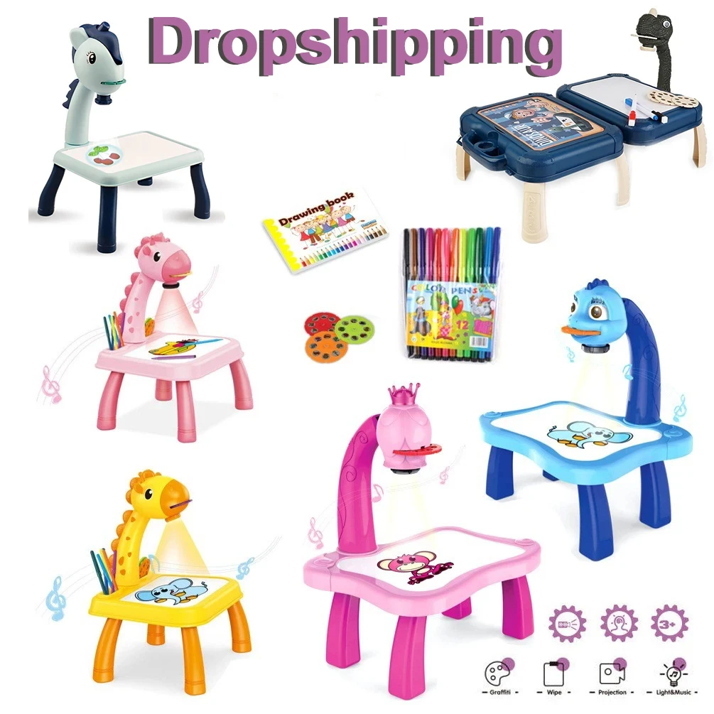เด็ก LED โปรเจคเตอร์ Art Drawi - Kids Education Table บทวิจารณ์และราคา