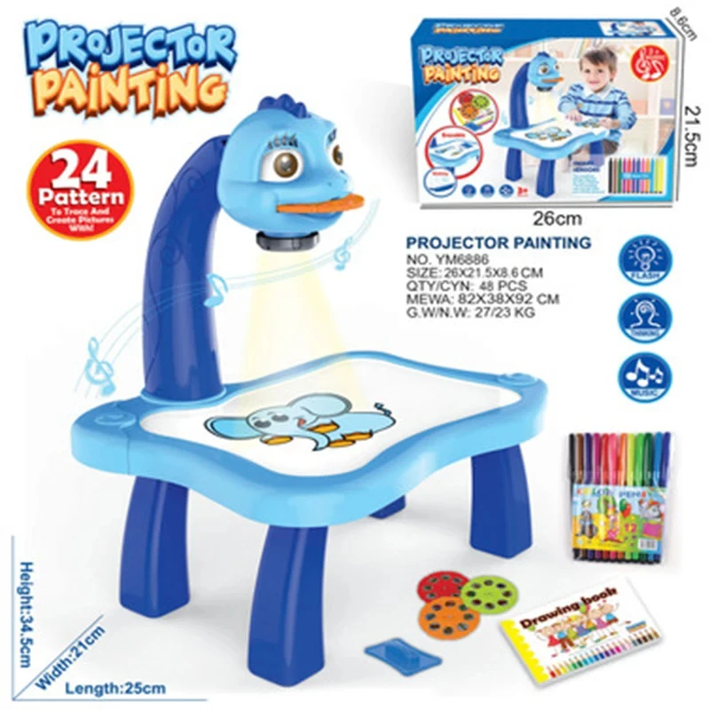 เด็ก LED โปรเจคเตอร์ Art Drawi - Kids Education Table บทวิจารณ์และราคา