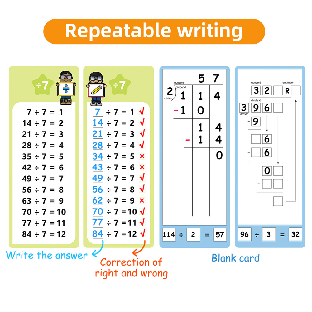 แผนภูมิคูณ 0-12, การ์ดตารางครั - Kids Education Table บทวิจารณ์และราคา