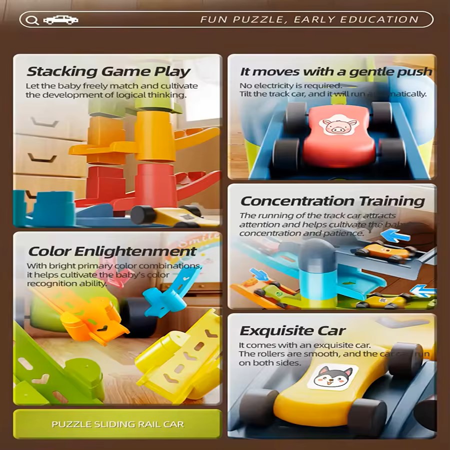 ชุดรางรถแรงโน้มถ่วง DIY, ของเล - Kids Education App บทวิจารณ์และราคา
