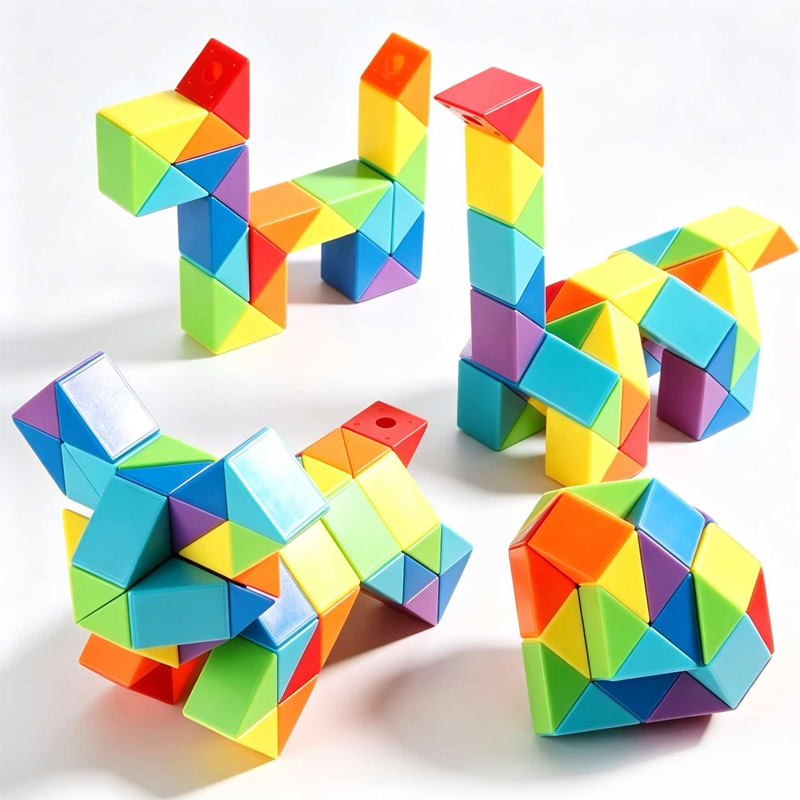 ลูกบาศก์งูสายรุ้งพับได้ขนาดใหญ - Kids Education Related บทวิจารณ์และราคา